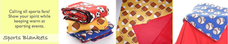 Sports Blankets make great gifts for fans!