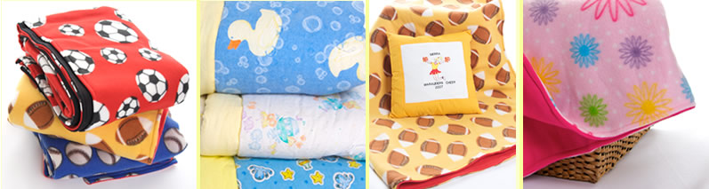 Children's Blankets, Wedding Blankets, Sports Blankets