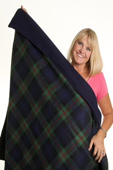 Michelle Watkins with Handmade Blanket
